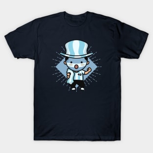 Cute Argentina Football Fan // Kawaii Cute Argentine Soccer Supporter T-Shirt